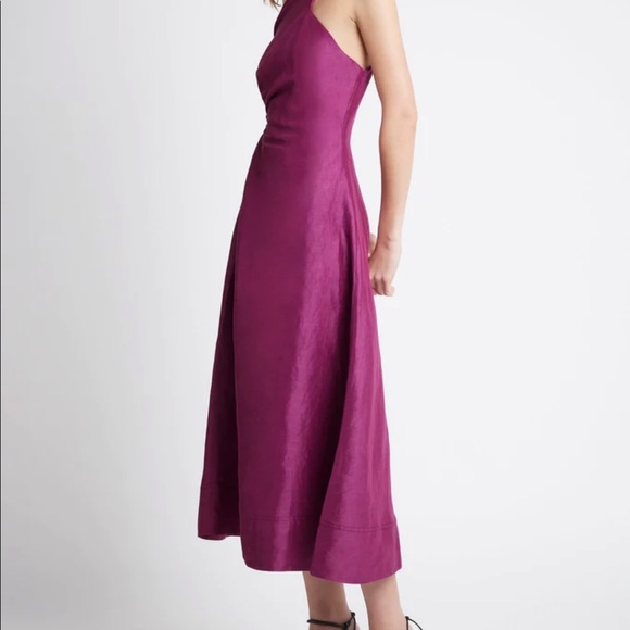AJE Chateau Cut Out Dress in Fuchsia - Picture 3 of 10